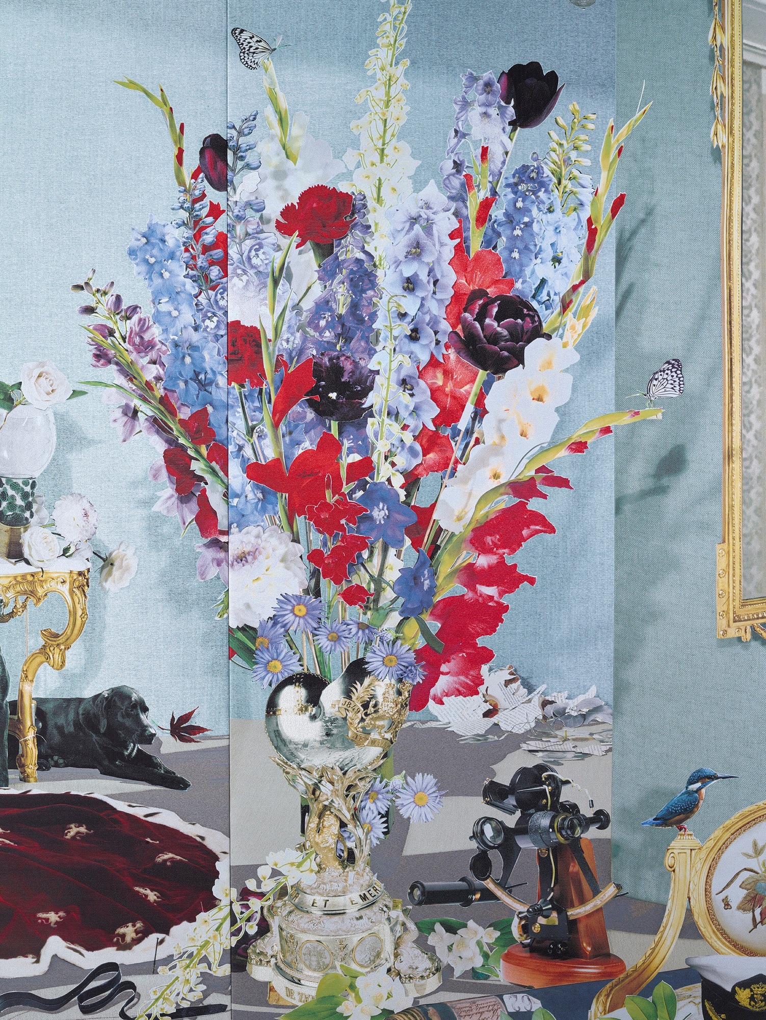 Talent and Partner, Scheltens & Abbenes: Photographic paper collage — Royal Dutch blue salon (Fig. 3)