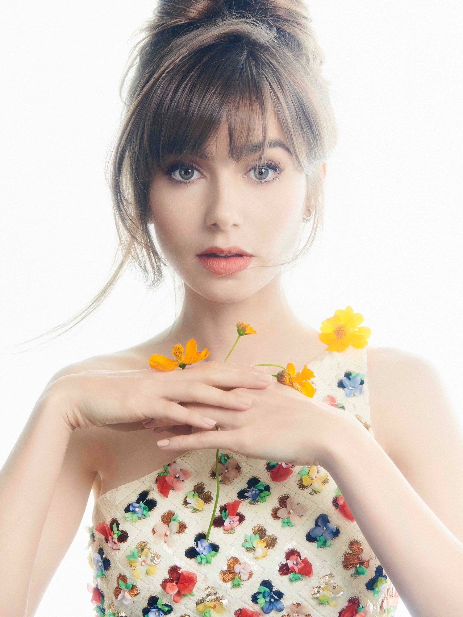 Talent and Partner, Sofia Sanchez & Mauro Mongiello: Harper's Bazaar G — Lily Collins (Thumbnail)