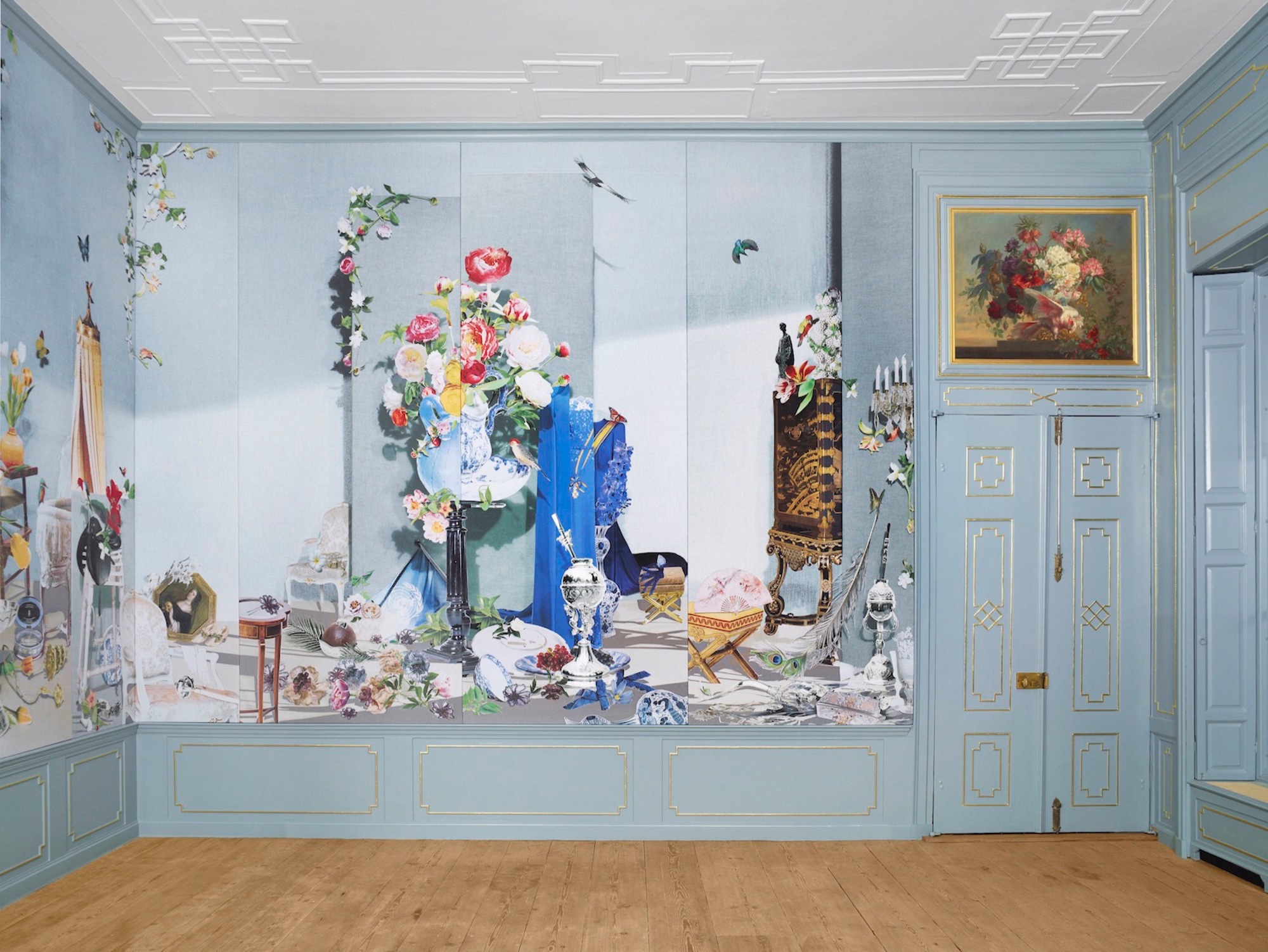 Talent and Partner, Scheltens & Abbenes: Photographic paper collage — Royal Dutch blue salon (Fig. 8)