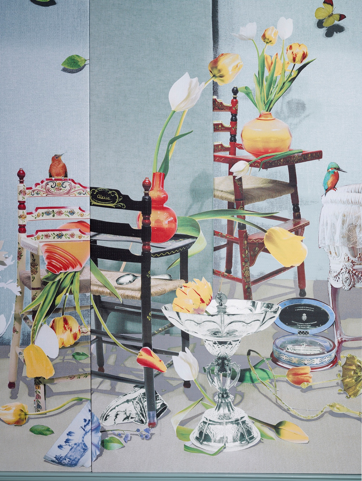 Talent and Partner, Scheltens & Abbenes: Photographic paper collage — Royal Dutch blue salon (Fig. 2)